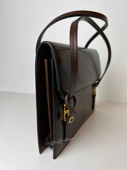 Delvaux Vintage Top Handle Brown 1967