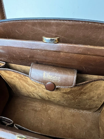 Delvaux Vintage Top Handle Brown 1967