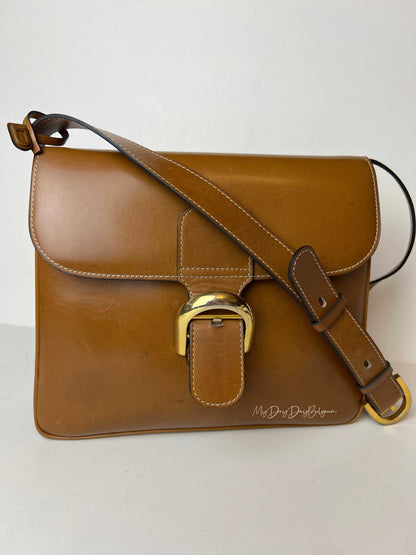 Delvaux Festival Crossbody / Shoulder Bag Camel 1982