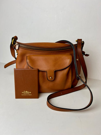 Delvaux Vintage Crossbody / Shoulder Bag Camel 1990's