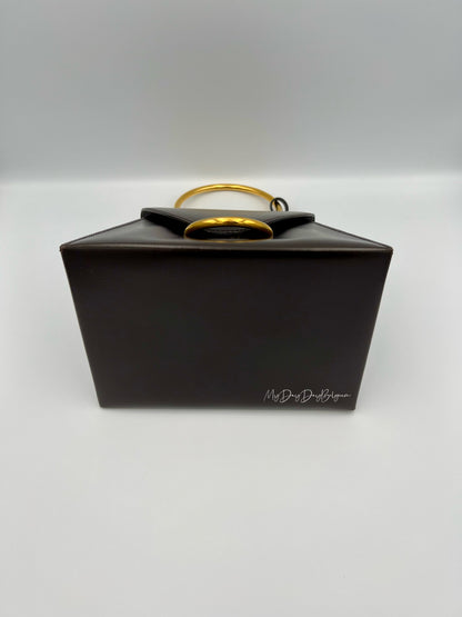 Delvaux Vintage Top Handle Brown 1996