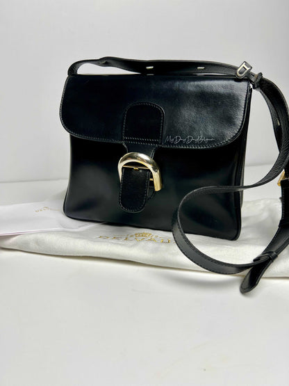 Delvaux Festival Crossbody / Shoulder Bag Black 1971