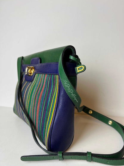 Delvaux Merlot Crossbody / Shoulder Bag Green - Multicolour 1992