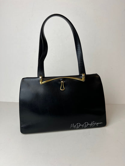 Delvaux Vintage Top Handle Black 1953