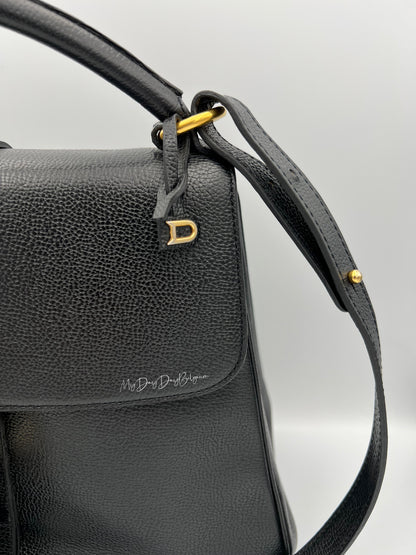 Delvaux Gin Fizz Crossbody / Shoulder Bag Black 1998