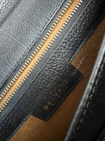 Delvaux Vintage Crossbody / Shoulder Bag Black 1989