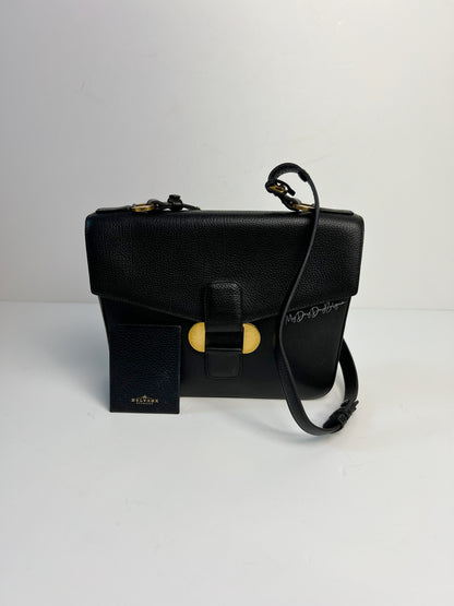 Delvaux Vintage Crossbody / Shoulder Bag Black 1989