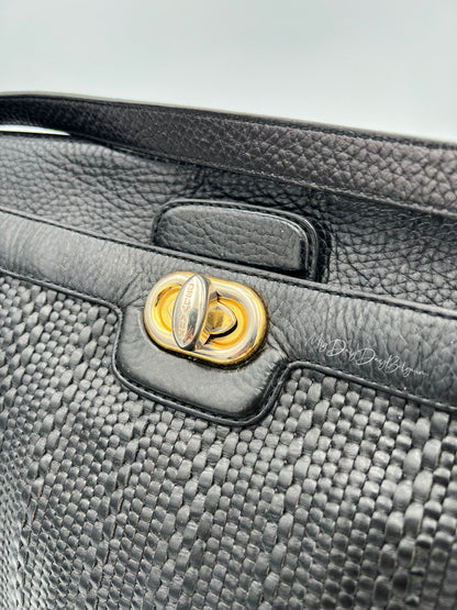 Vintage Delvaux toile de cuir 1992 MM