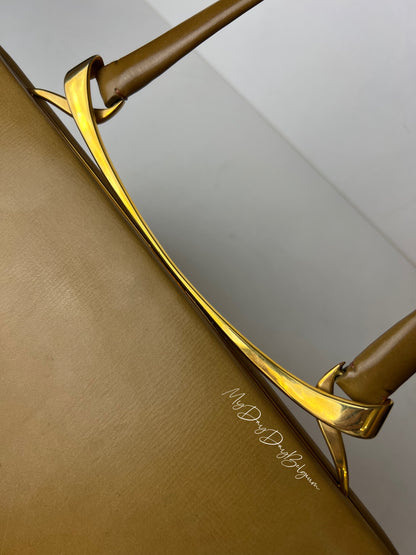 Delvaux Leadership + Wallet Top Handle Camel 1958