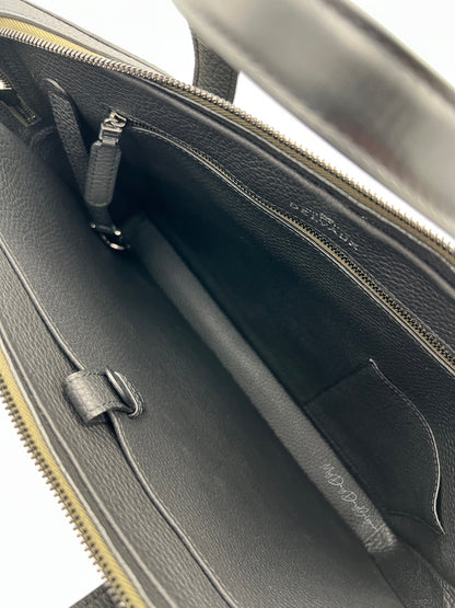 Delvaux bowler porte document - khaki black taurillon leather 2019