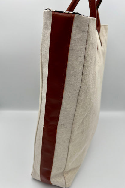 Upcycled Delvaux heritage Tote - 2025 limited Pouliche collection