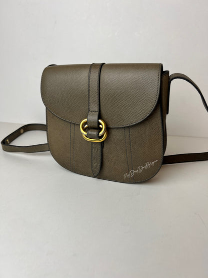 Delvaux Vintage Crossbody / Shoulder Bag Brown / Green 1980's
