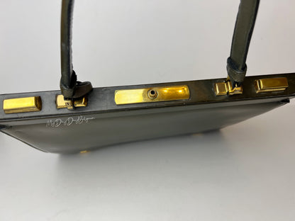 Delvaux Mon Grand Bonheur Top Handle Bronze / Green 1959