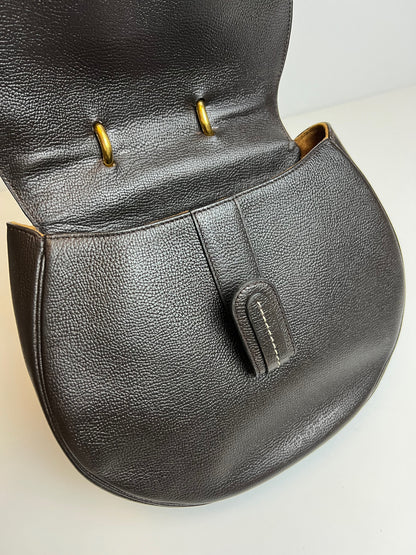 Delvaux Vintage Crossbody / Shoulder Bag Brown 1990's