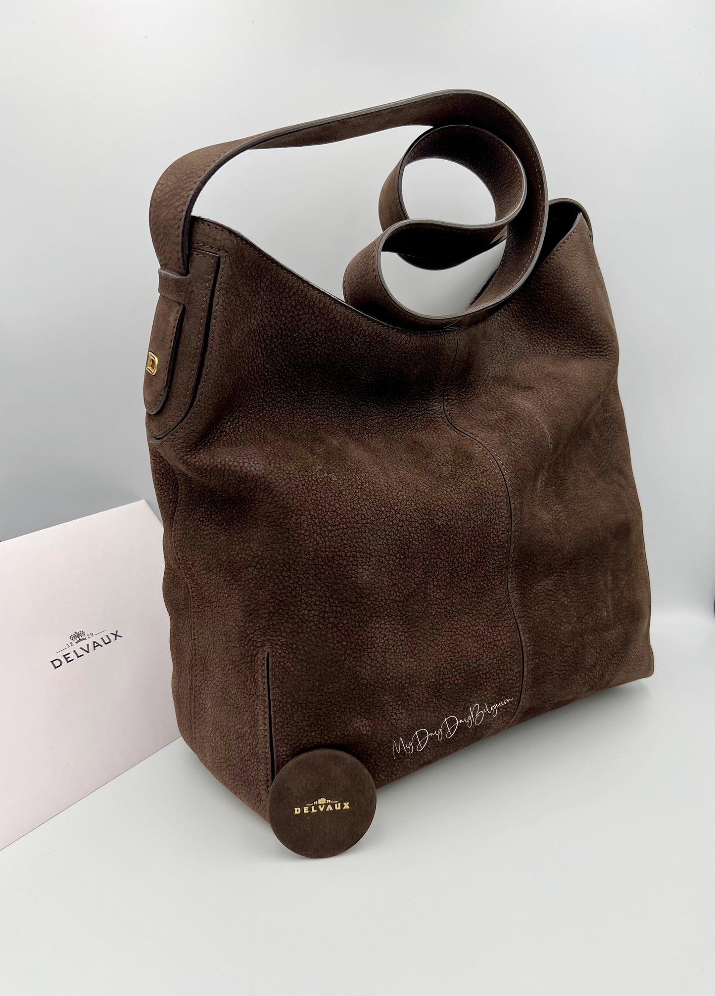 Delvaux Nubuk « 24 heures »crossbody 2011