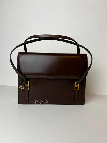 Delvaux Vintage Top Handle Brown 1967