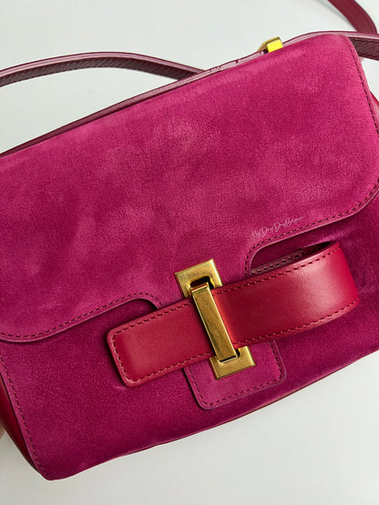 Delvaux Simplissisme City PM Crossbody / Shoulder Bag Framboise 2016