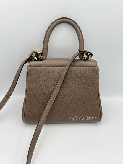 Vintage Delvaux Brillant in Taupe PM early 90s