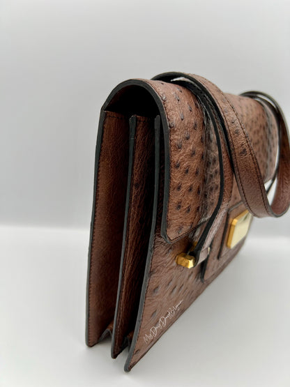 Delvaux ostrich 1976 shoulder/top handle bag