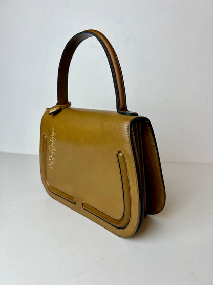 Delvaux Vintage Top Handle Camel 1965