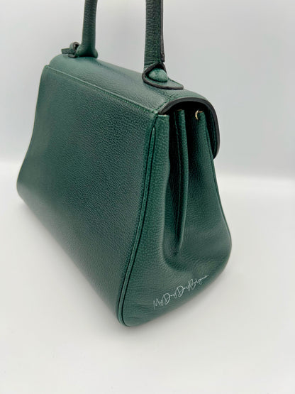 Vintage Delvaux PM forest green