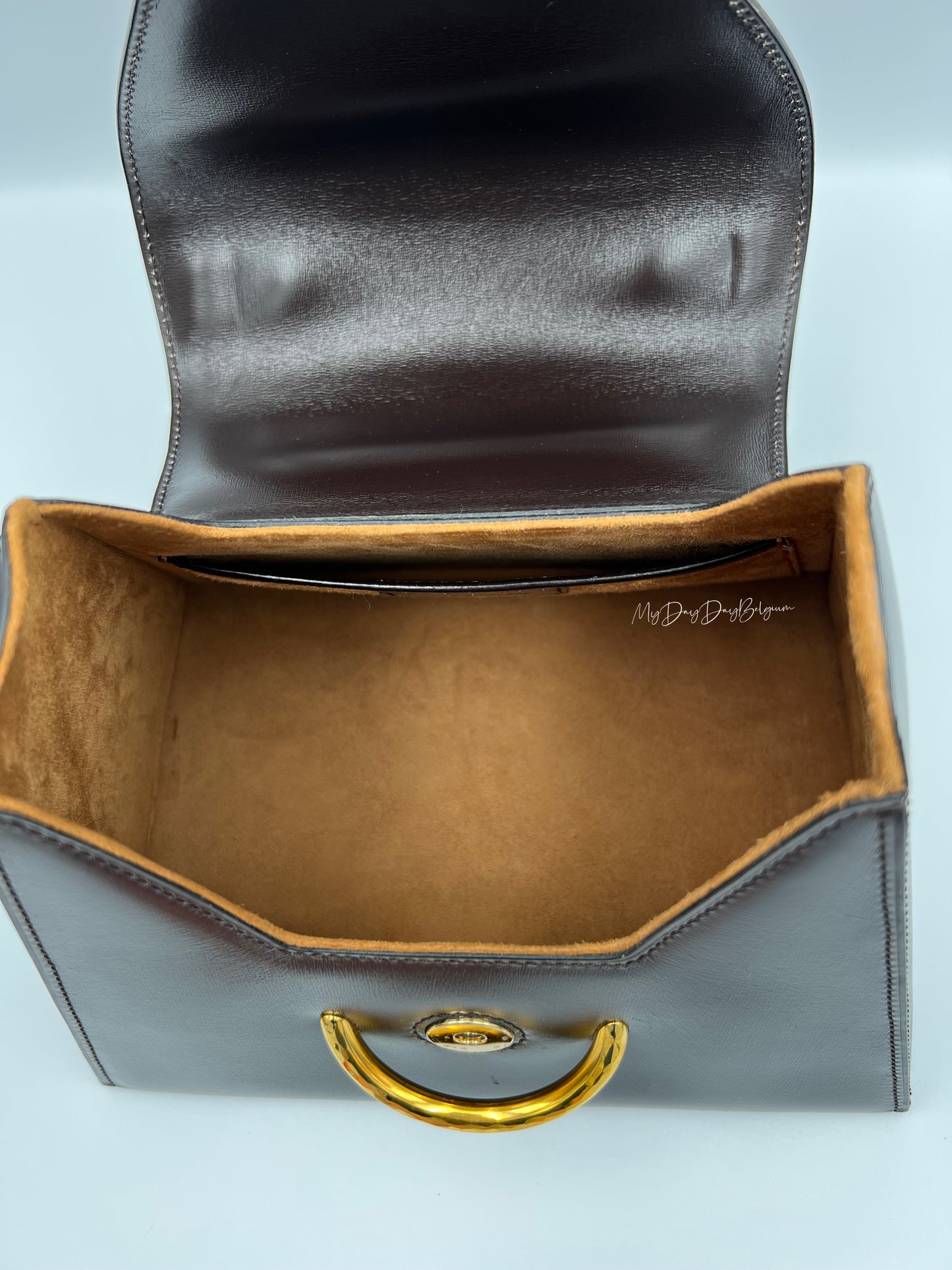 Delvaux Vintage Top Handle Brown 1996