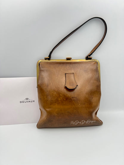 Vintage Delvaux top handle shoulder bag 1961