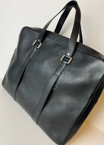 Delvaux Newspaper Bag Top Handle Black 2012