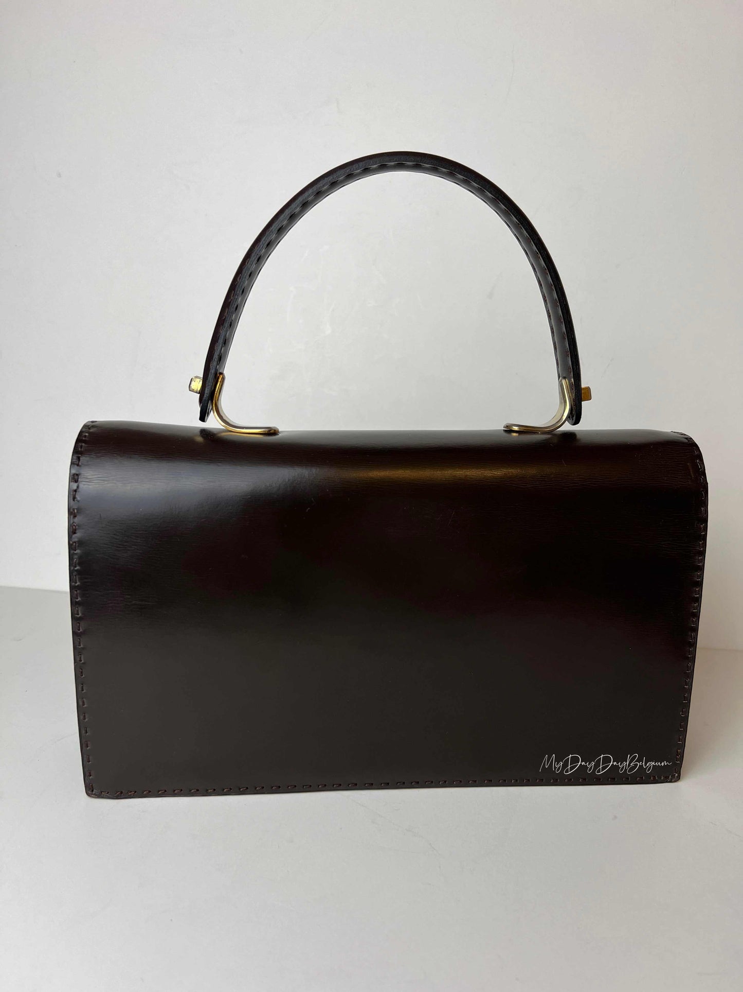 Delvaux vintage top handle handbag 1970