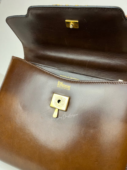 Delvaux Vintage Top Handle Brown 1967