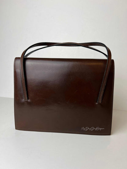 Delvaux Vintage Top Handle Brown 1967