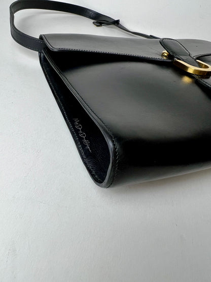 Delvaux Vintage Crossbody / Shoulder Bag Black 1984