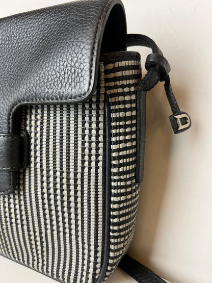 Delvaux Malbec Crossbody / Shoulder Bag Black / Grey 1989