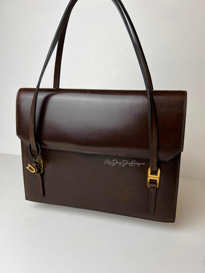 Delvaux Vintage Top Handle Brown 1967