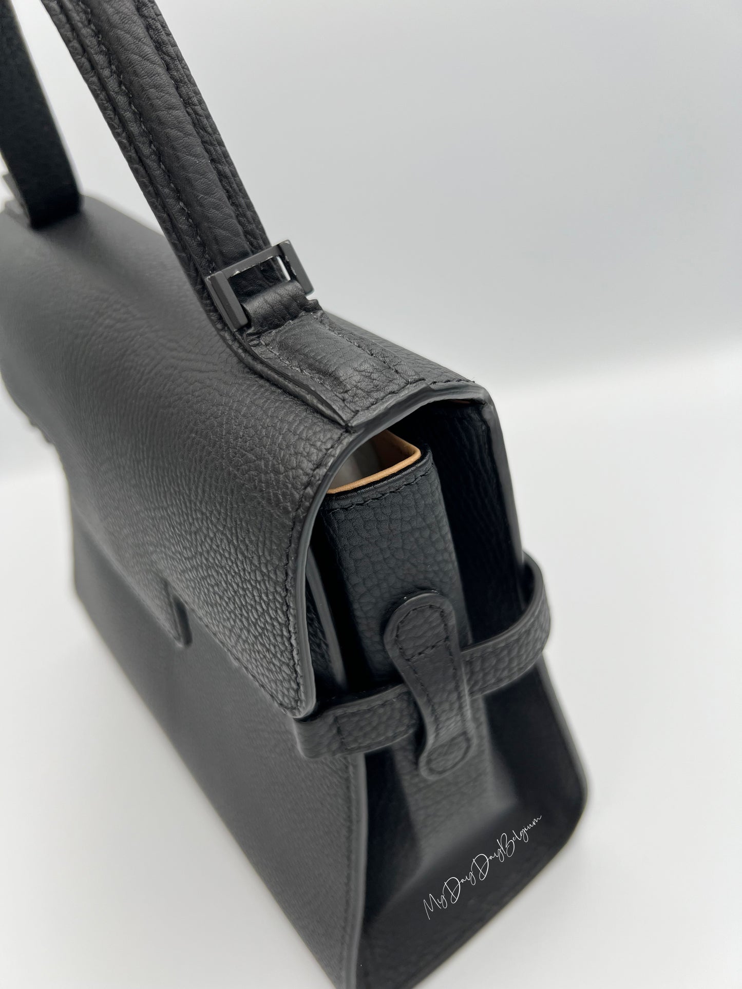 Delvaux Tempête PM so black limited edition crispy calf 2022