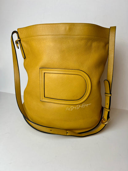 Delvaux Le Pin Crossbody / Shoulder Bag Yellow Moutarde 1972