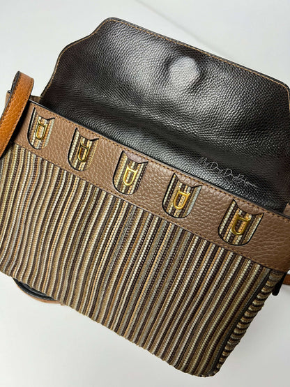 Delvaux Gamay Crossbody / Shoulder Bag Brown - Multicolour 1989