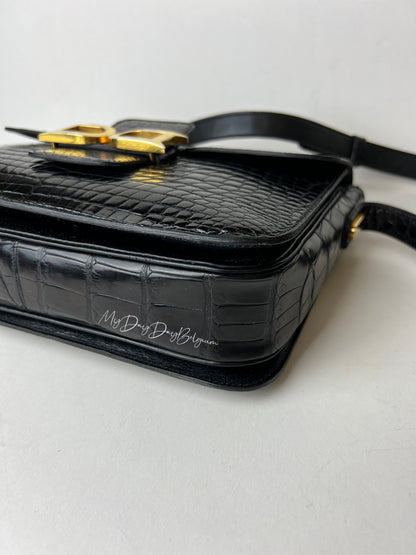 Delvaux Bourgogne crossbody bag crocodile 1976