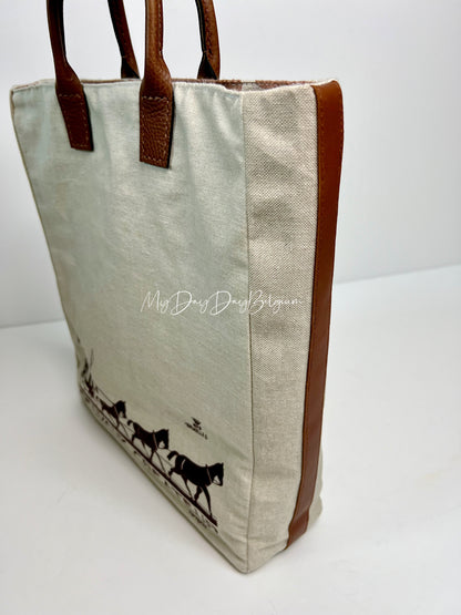 Upcycled Delvaux Tote Bag