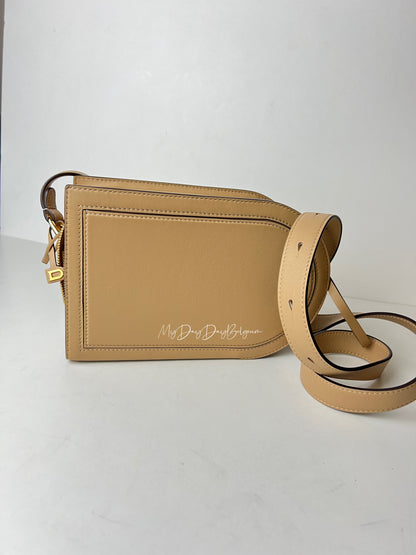 Delvaux Pin Cross Over Zele Calf Latte Crossbody / Shoulder Bag Beige 2022