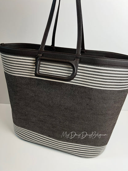 Delvaux D to D Tote Shoulderbag Black / Grey / White 2018