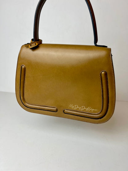 Delvaux Vintage Top Handle Camel 1965