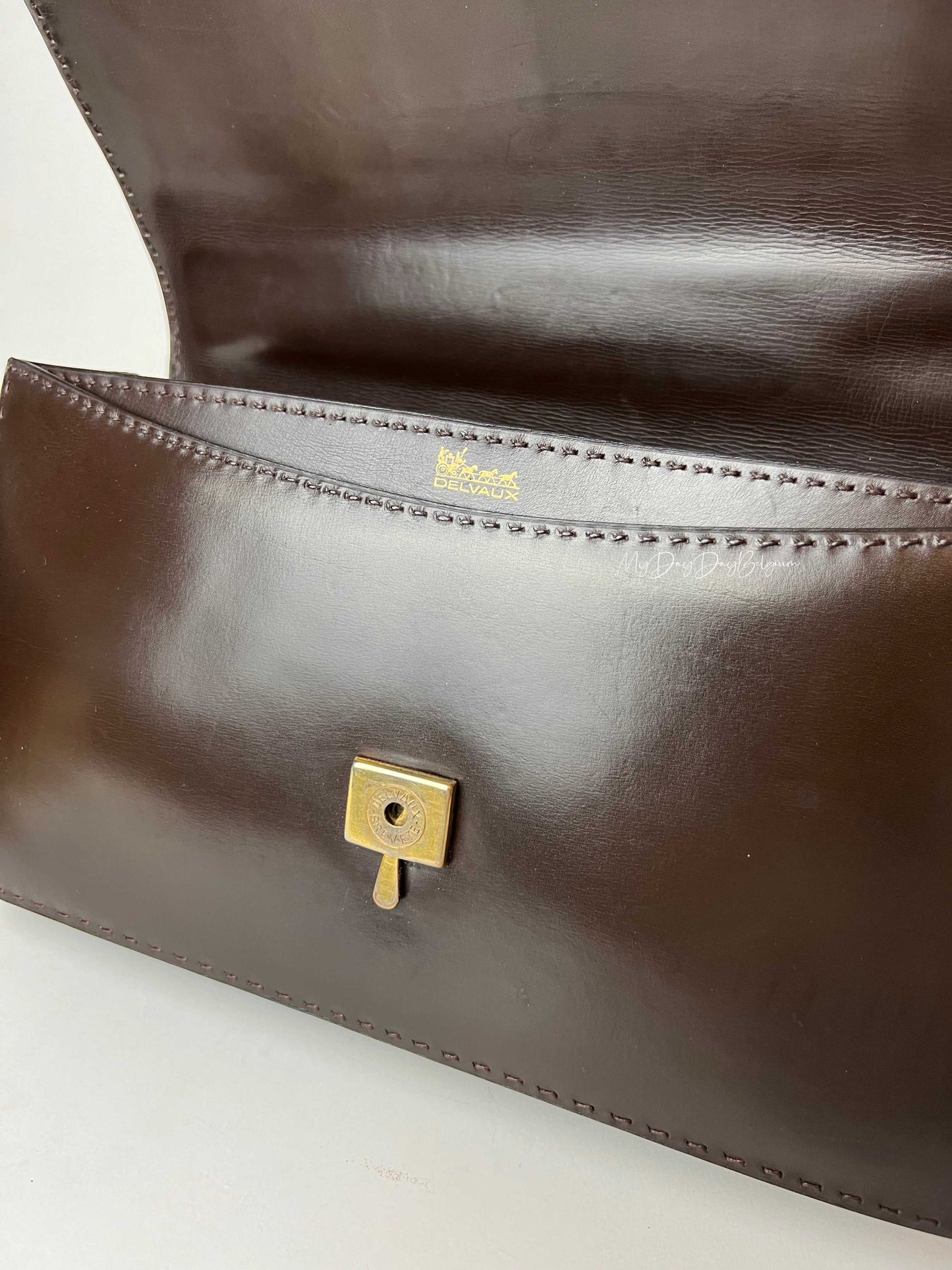 Delvaux vintage top handle handbag 1970