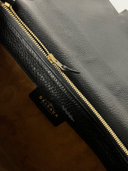 Delvaux Vintage Crossbody / Shoulder Bag Black 1988