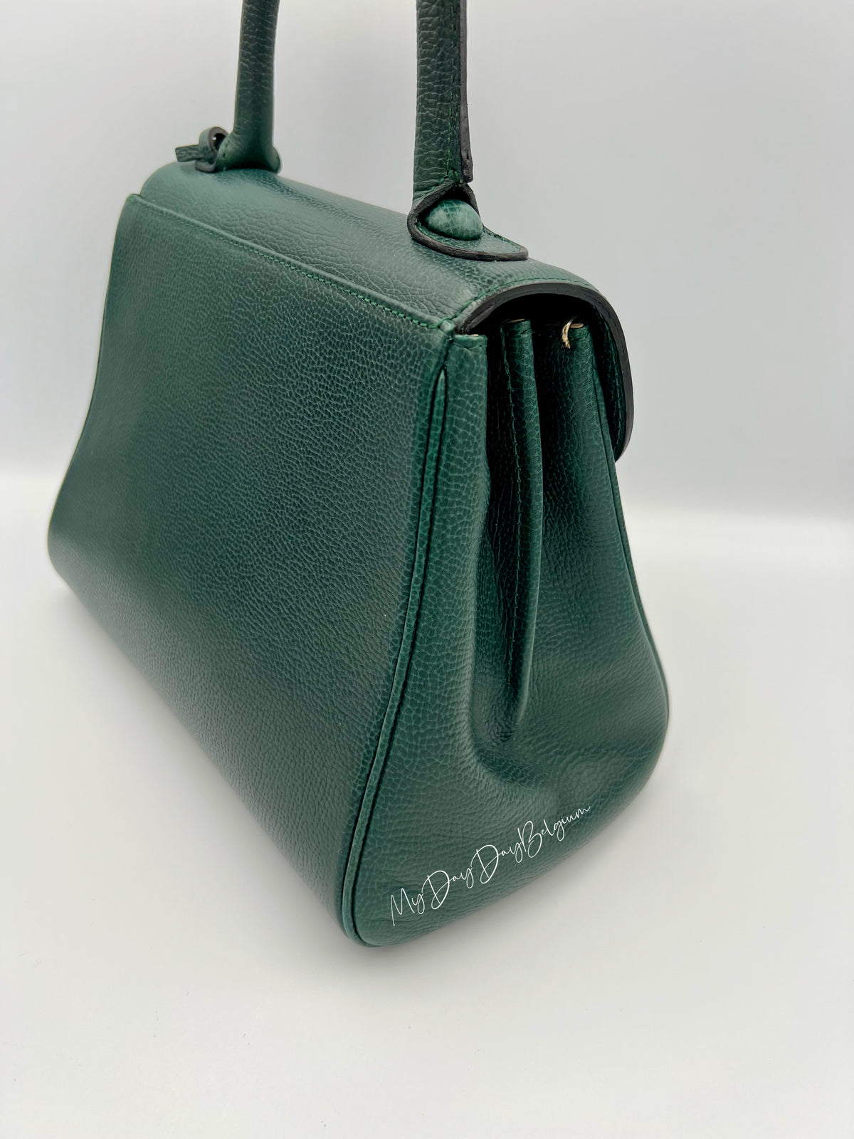Vintage Delvaux PM forest green