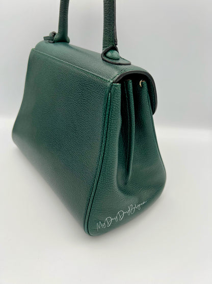 Vintage Delvaux PM forest green