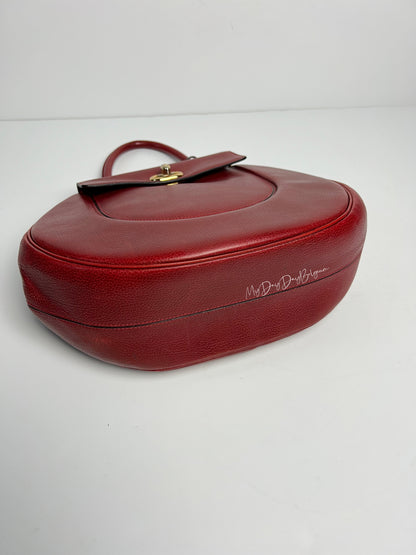 Delvaux Vintage Top Handle Red 1992
