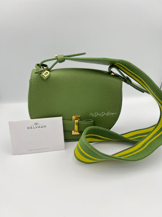 Delvaux Mutin Mini emerald crossbody bag 2017
