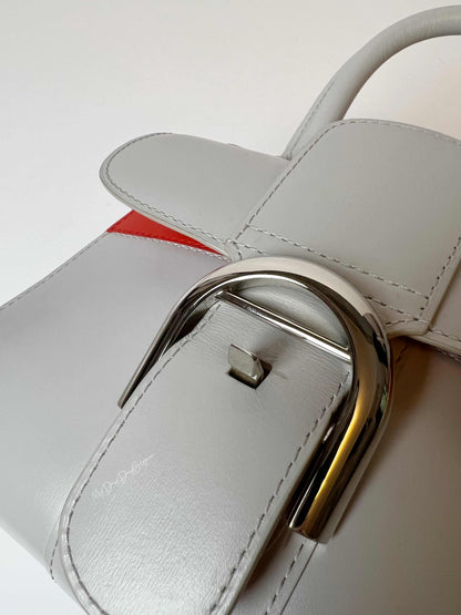 Delvaux Brillant Top Handle White / Grey 2017