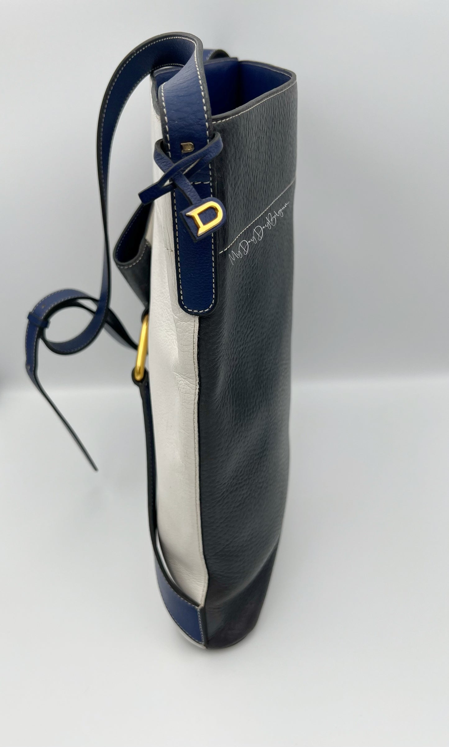 Vintage Delvaux crossbody tri-colour of the 1980s